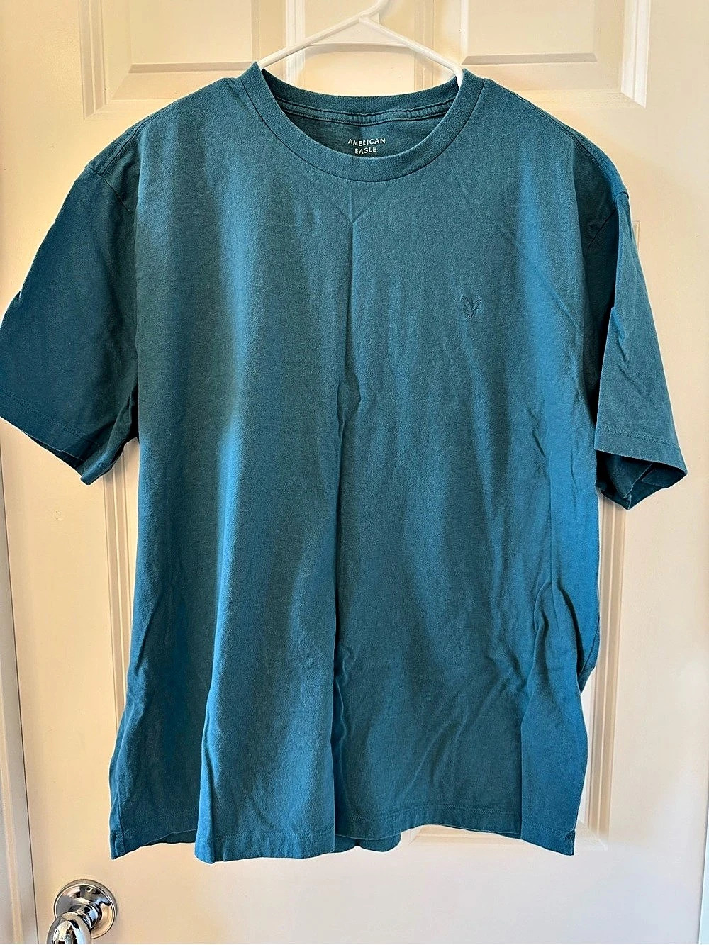 American Eagle Super Soft Standard Fit Tee Blue Short Sleeve Tee Size Large